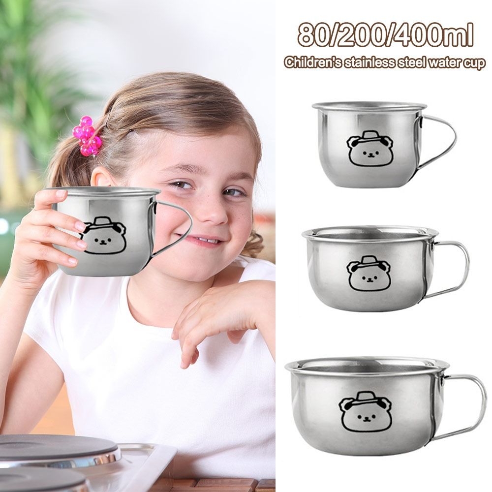Coffee Tea With Milk - 80/200/400ML Çocuk Su Bardağı Ayı Tasarımlı