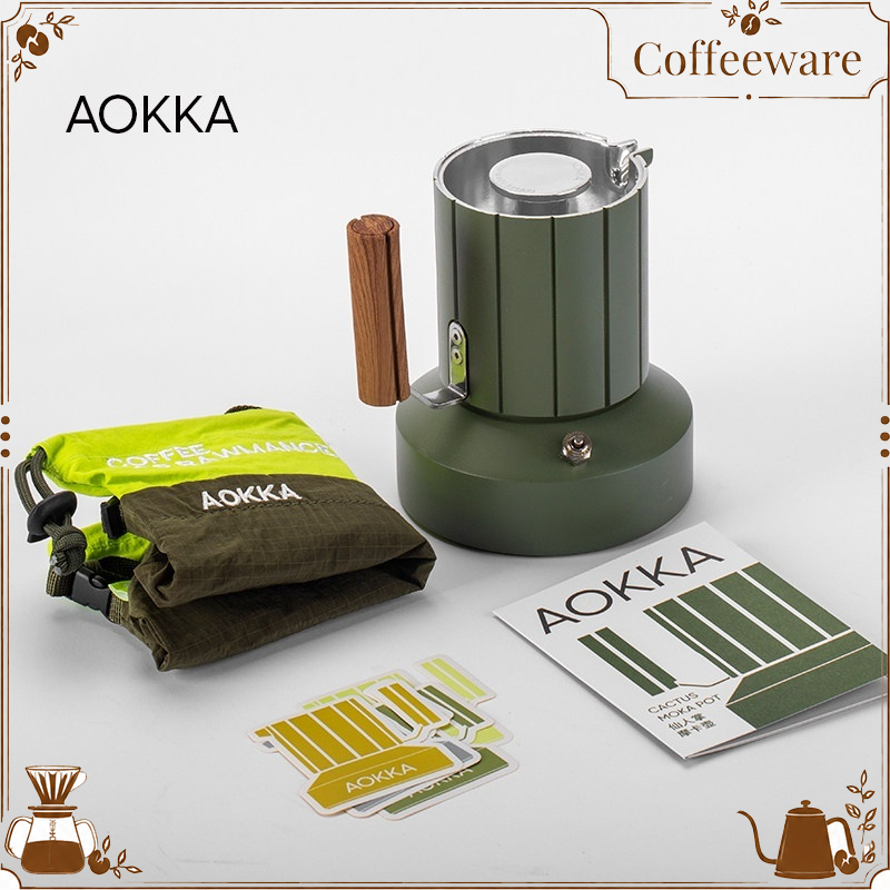 Moka Pot Stove - AOKKA Çift Valfli Moka Pot Kaktüs