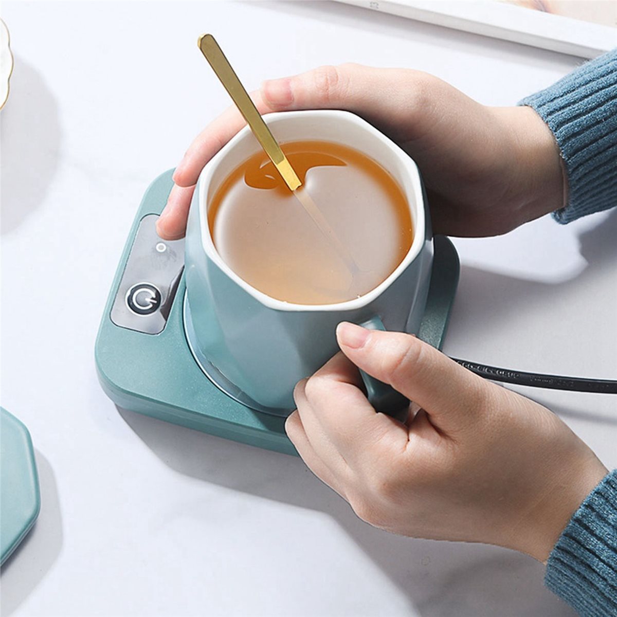 Coffee Tea With Milk - [Promosyonlar] Kupa Isıtıcı Kahve Kupası Sıcak