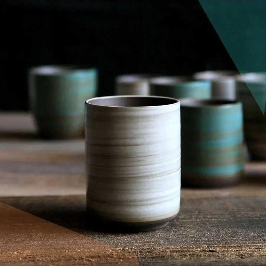 Xbloom Coffee Tea - El-Boyalı Crackle Sır Stoneware Kupa, Vintage