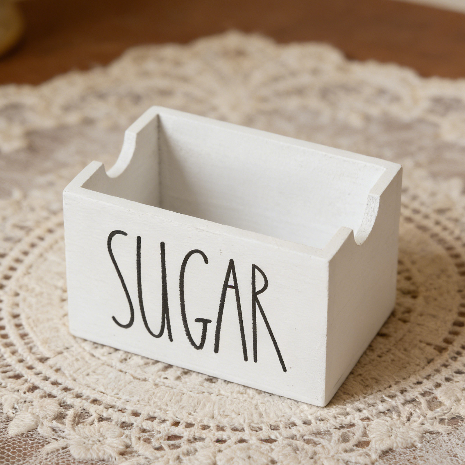 Ahşap Şeker Paket Tutucu, Ahşa - Coffee Tea Sugar incelemesi ve fiyatı