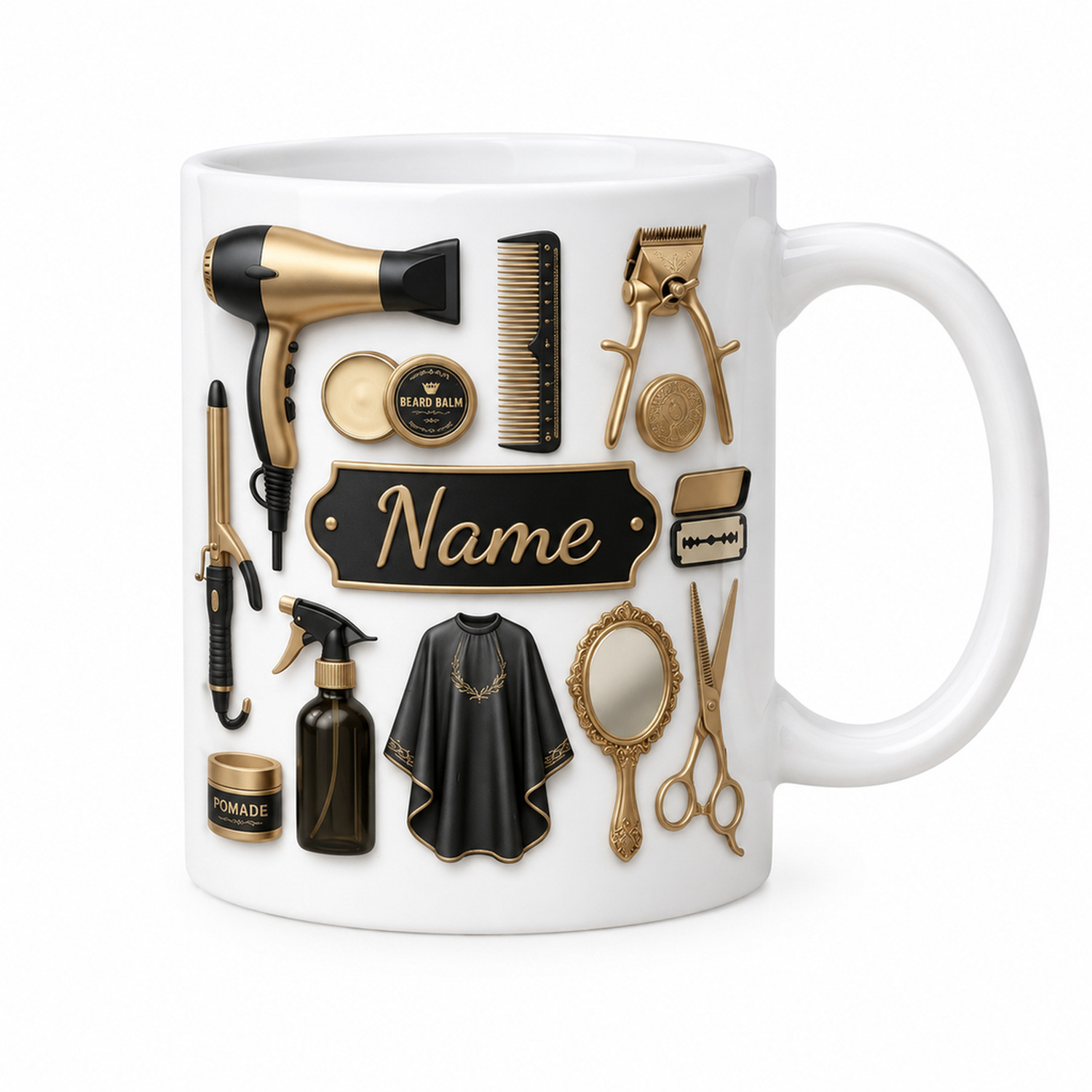 Kişiye Özel Berber Temalı Kahv - Coffee Tea Name incelemesi ve fiyatı